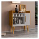 Ver imagem 2 de Aparador Buffet Cantinho do Café Ii com Nichos Naturalle Off White Bechara