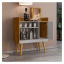 Ver imagem 1 de Aparador Buffet Cantinho do Café Ii com Nichos Naturalle Off White Bechara