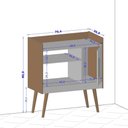 Ver imagem 4 de Aparador Buffet Cantinho do Café Ii com Nichos Naturalle Off White Bechara