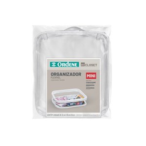 Organizador Flexível Mini Transparente Multiuso, Brinquedos e Mala Viagem My Closet Ordene