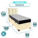 Ver imagem 3 de Kit Cama Box Bau + Cabeceira + Colchão Solteiro D33 - Iso100 - Ortobom