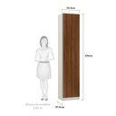 Ver imagem 3 de Guarda-roupa 1 Porta Sapateira 50cm Prime Plus Luciane