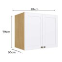 Ver imagem 3 de Armário Aéreo Modulado 69cm com 2 Portas Infinity 2063 Genialflex