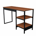 Ver imagem 4 de Escrivaninha 120cm Mesa de Estudos Home Office Industrial com Nichos para Computador