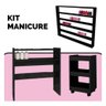 Kit De Móveis Preto De Manicure Moderna - 2