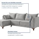 Ver imagem 5 de Sofá de Canto 5 Lugares com Almofadas 268cm Sevilha
