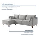 Ver imagem 4 de Sofá de Canto 5 Lugares com Almofadas 268cm Sevilha