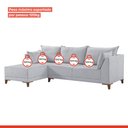 Ver imagem 6 de Sofá de Canto 5 Lugares com Almofadas 268cm Sevilha