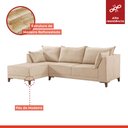 Ver imagem 2 de Sofá de Canto 5 Lugares com Almofadas 268cm Sevilha 