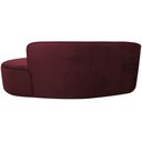 Ver imagem 7 de Sofá Curvo 3 Lugares 180cm Eron Braço Direito Veludo Vermelho - Nexta Casa