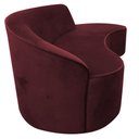 Ver imagem 6 de Sofá Curvo 3 Lugares 180cm Eron Braço Direito Veludo Vermelho - Nexta Casa