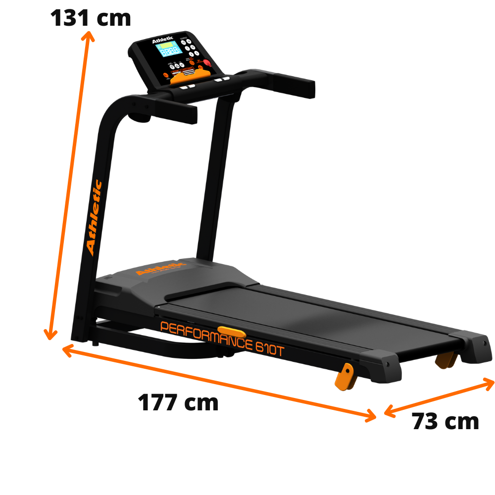 Esteira Elétrica Athletic Performance 610t Residencial Bivolt 16km/h - 10