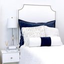 Ver imagem 2 de Cabeceira para Cama Solteiro Mariah com Tachas Branco Korino