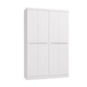 Ver imagem 4 de Guarda-roupa Solteiro Kappesberg 4 Portas 1 Gaveta Branco
