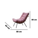 Ver imagem 3 de POLTRONA COSTELA GATMAGAZINE-ASSENTO ROSA