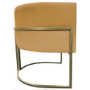Ver imagem 6 de Poltrona Decorativa para Sala Recepção Luna Suede Base Ferro Champagne
