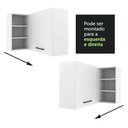 Ver mais imagens de Armário de Cozinha Aéreo de Canto 1 Porta para linha de 60 cm de profundidade Branco Agata Madesa 