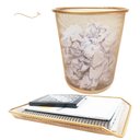 Ver imagem 1 de Kit Escritório Lixeira Aramada Bandeja Organizadora Papel