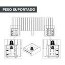 Ver imagem 3 de Cabeceira Extensível com Mesas Laterais Frida 156cm-255cm Linha Espazzo Madetec