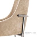 Ver imagem 5 de Conjunto com 2 Cadeiras Metal Vicenza Moderna Mobilia Milano Prata