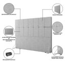 Ver imagem 5 de Cabeceira Queen 162cm Design Moderno para Quarto Linea