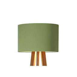 Luminária de Chão Tripé Celta com Cúpula Abajur Verde/nature - 4