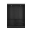 Ver imagem 7 de Guarda Roupa Solteiro 2 Portas de Correr 135cm Orazio Preto Fosco - Província
