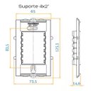 Ver imagem 6 de Espelho 4x2 Conjunto 2 10a ou 20a Margirius