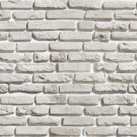 Papel de Parede Decorativo Tijolinho Cor Areia - 3,30x0,50m