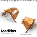 Ver imagem 2 de Banco de Madeira que Vira Mesa 6 Lugares Mel