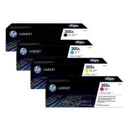Kit 4 Cores Toner Original Hp 305a Ce 410a 411a 412a 413a - 1
