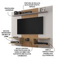 Ver imagem 4 de Painel para Tvs 55" Atlas Off White e Cinamomo Ripado Bechara