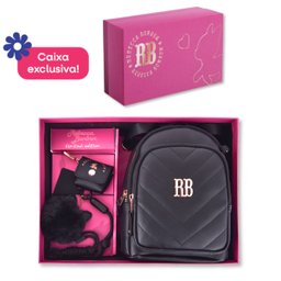 Mini Mochila Rebecca Bonbon com Porta Fones Chaveiro e Caixa - 4