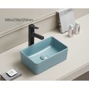 Ver imagem 1 de Cuba de Apoio Evier Verde Aqua 36x23x12 Banheiro Pequeno