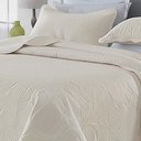 Ver imagem 2 de Kit Cobre Leito Colcha Basic Casal 3 Peças Dupla Face Liso Classic - Bege - 100% Poliéster