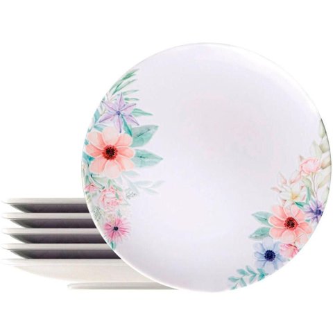 Kit Aparelho Jogo Jantar 30pçs 6pessoas Floratta Tramontina
