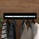 Ver imagem 5 de Kit 3 Cabideiros de Parede Suspenso 60x25x11,5 Preto