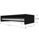 Ver imagem 3 de Kit 3 Cabideiros de Parede Suspenso 60x25x11,5 Preto