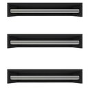 Ver imagem 1 de Kit 3 Cabideiros de Parede Suspenso 60x25x11,5 Preto