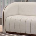 Ver imagem 3 de Sofa Sala 2 Lug Living Luxo Arnold Em Linho Larbelle