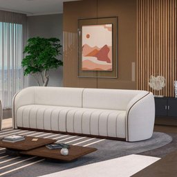 Sofa Sala 2 Lug Living Luxo Arnold Em Linho Larbelle - 1