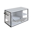 Ver imagem 5 de Gabinete Suspenso com Cuba Suporte para Toalhas 80cm P1007 Branco