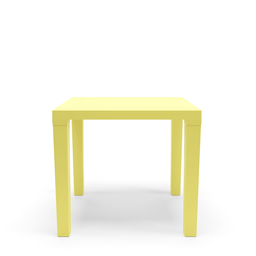 Mesa Multiuso Quadrada Plástica 80 Cm Niala Plaxmetal Amarelo Primavera - 2
