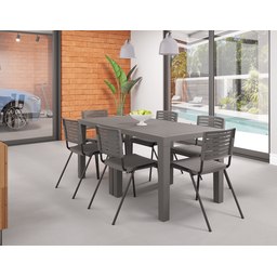 Mesa Multiuso Quadrada Plástica 80 Cm Niala Plaxmetal Amarelo Primavera - 7