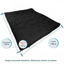 Ver imagem 6 de Sofa Cama Futon Oriental King Preto Acquablock Madeira Maciça Pinus Natural sem Pintura