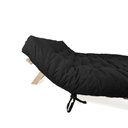 Ver imagem 4 de Sofa Cama Futon Oriental King Preto Acquablock Madeira Maciça Pinus Natural sem Pintura