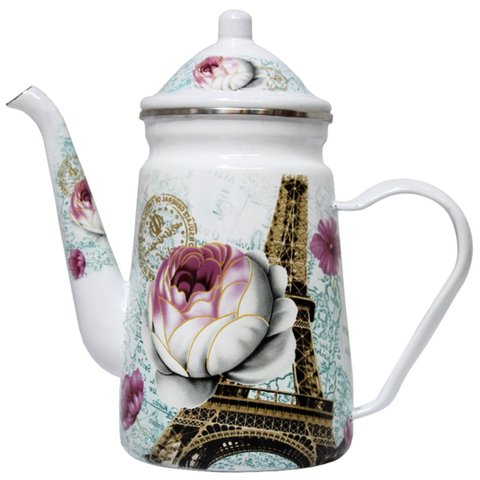 Bule Premium Aço Esmaltada 22cm Floreal Paris 1,2l