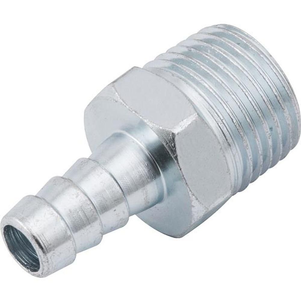 Espigão Fixo Macho para Mangueira 3-8 Rosca 1-2 Npt Aço Zi - 2