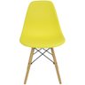 Kit 9 Cadeiras Charles Eames Eiffel Wood Design Amarelo - 1