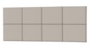 Ver imagem 2 de Conjunto Cabeceira Painel Paris 1,40 Lisa com Mesas de Cabeceira Lotus 2 Gav Off White - Rede Móveis